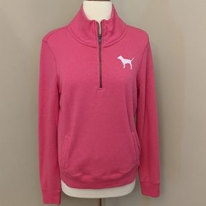 Pink VS 3/4 Zip Sweatshirt